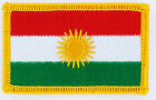 AUFNÄHER Patch FLAGGEN flagge Kurden Kurdistan Fahne 7x4.5cm