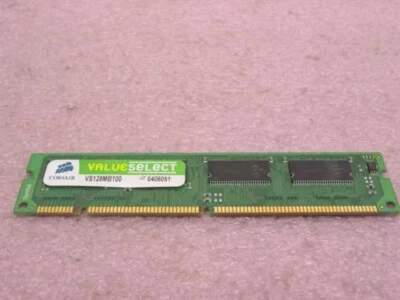 Corsair VS128MB100 128MB 168 Pin PC100 SDRAM Memory 1 Piece RAM - Image 1 of 3