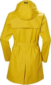 Helly Hansen Women's Yellow Kirkwall Ii Rain Jacket Waterproof Hooded (L) New - Picture 1 of 4