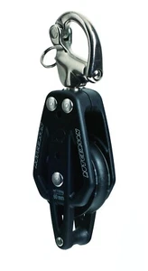 RUTGERSON RAW Block Single 60mm with Becket & Snap Shackle, B300602BS - Picture 1 of 4