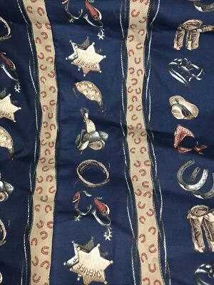 Tela para zapatos de caballo Western COWBOY tela de coser de 2 yardas material artesanal rural 36" W Foto 1 de 4