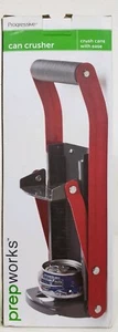 NUOVO Prepworks frantoio progressivo per lattine da parete impugnatura morbida rosso nero riciclo - Foto 1 di 4