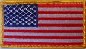 PARCHE BANDERA AMERICANA DE EE.UU. - PARCHE DE CHALECO BORDADO - NUEVO - Imagen 1 de 1
