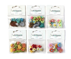 Botones en abundancia más de 50 botones surtidos con temas de primavera para costura y artesanía - Imagen 1 de 7
