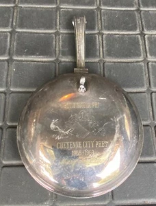 VINTAGE WM ROGERS SILVER PLATED SILENT BUTLER 1968 MONOGRAM W - Picture 1 of 13