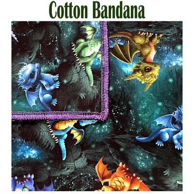 OCEANIA LEGENDS Baby Drache Bandana Stirnband Chemo Handgelenk Halstuch Stirnband Halstuch Baumwolle