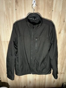Kuhl Impakt Softshell Jacket Full Zip Dark Brown Wind Fleece Lined Men's Large - Picture 1 of 11