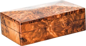 BAZAARDI Hand Carved Wooden Multipurpose Keepsake Jewelry Decorative Art Box Sto - Picture 1 of 9