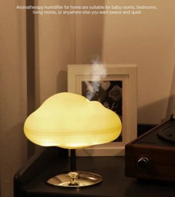 Cloud Aroma Essential Oil Diffuser USB Air Humidifier with LED Night Light - Image 1 of 4