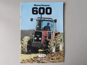 Folleto del concesionario Massey Ferguson 600 1984, tractor agrícola efímero vintage - Imagen 1 de 4