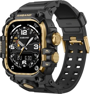 Estuche resistente con correa diseñado para Apple Watch Series 9/8/7 45 mm parachoques militar Foto 1 de 4