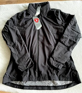 Adidas Rain.Rdy Jacket Womens Large Black Waterproof Golf Insulated Coat Hood - Picture 1 of 5