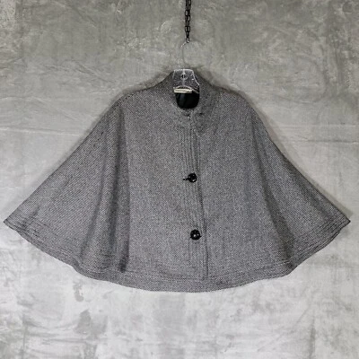 Capa Paolo Casalini Mujer Pequeña Negra Blanca Micro Cuadros Tweed Clásica Elegancia Foto 1 de 4