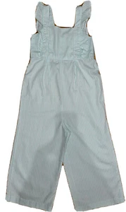 Carter's Kid Girls One Piece Tank Purple Striped Ruffle Pants Romper Size 8 - Picture 1 of 8