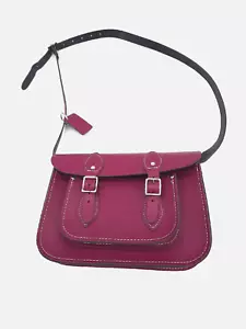 Bolso Bandolera Cuero Satchel Co Reino Unido Rosa Oscuro - Imagen 1 de 11