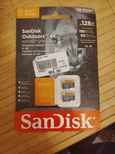 SanDisk Outdoors 4k MicroSD UHS-I Card 128GB - Picture 1 of 1