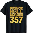 T-shirt franc-maçon maçonnique maçonnique Prince Hall Mason 357 boussole carrée NEUF LIMITÉ
