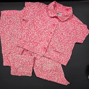 McKIDS Vintage Floral Set Ruffle Trim Pink White Toddler Girl 2T Set - Picture 1 of 9