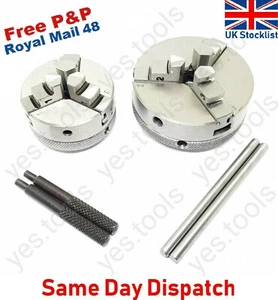Mini Lathe Chuck 3 Jaw Self Centering 50mm 65mm MT 1 2 3 Engineers Watch Makers - Picture 1 of 7