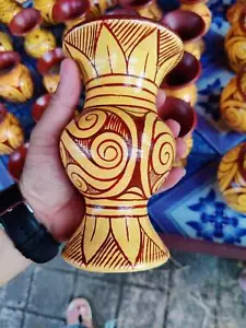 Florero de loza Ban Chiang antiguo patrimonio mundial Tailandia mercancía adorno CL - Imagen 1 de 12