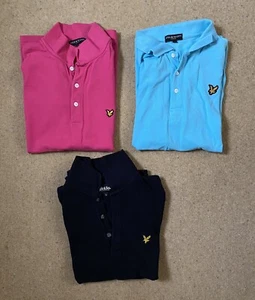 3x Lyle & Scott t-shirts (1 Long Sleeve) - 2 Small & 1 Medium - Great Condition - Picture 1 of 4