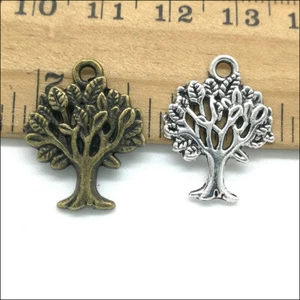 Lot 8/20/50X Jewelry Making DIY Tree Alloy Charms Pendants 21x16mm - Picture 1 of 10