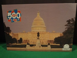2001 CAROUSEL GAMES FUN4U PUZZLES THE U.S. CAPITOL BUILDING 500 PIECE PUZZLE