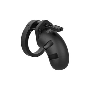 Man Cage 20 Male 3.5 Inch Black Silicone Chastity Cage - Picture 1 of 4