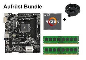 Bundle ASRock A320M-DGS + AMD Ryzen 3 / Ryzen 5 + 8GB bis 32GB RAM - Bild 1 von 3
