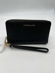 Bracciale smartphone Michael Kors Jet Set da viaggio grande in pelle ciottolata nuovo con etichette - Foto 1 di 7