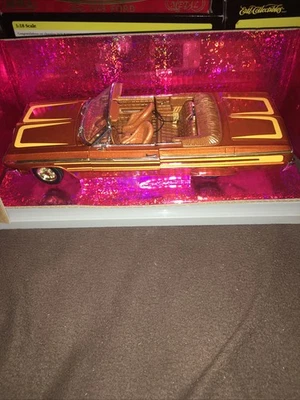 Ertl American Muscle 1/18 Lowrider Orange 1964 Chevy Impala Convertible #32304 - Image 1 of 4