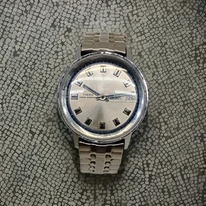 Vintage 1972 Men's TIMEX MARLIN Sunburst Dial/Bumber Mechanical Wind 34mm Watch - Picture 1 of 14