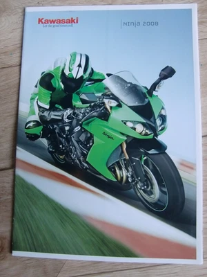 Kawasaki ZX10R ZX6R 2008 UE (Erope) N.V. folleto de Japón ZX-10R ZX--6R Foto 1 de 4