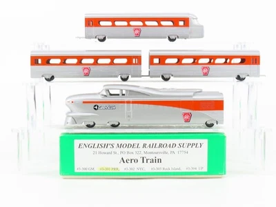 HO Scale Bowser 3-301 PRR Pennsylvania Aero Passenger Train Set UNPOWERED  - Image 1 of 4