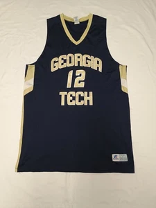 Maillot sans manches homme Russell Athletics Georgia Tech #12 étiquette taille L - Photo 1/11