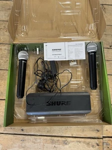 SHURE Wireless BLX Combo System with 2 PG58 Wireless Microphone - Picture 1 of 3