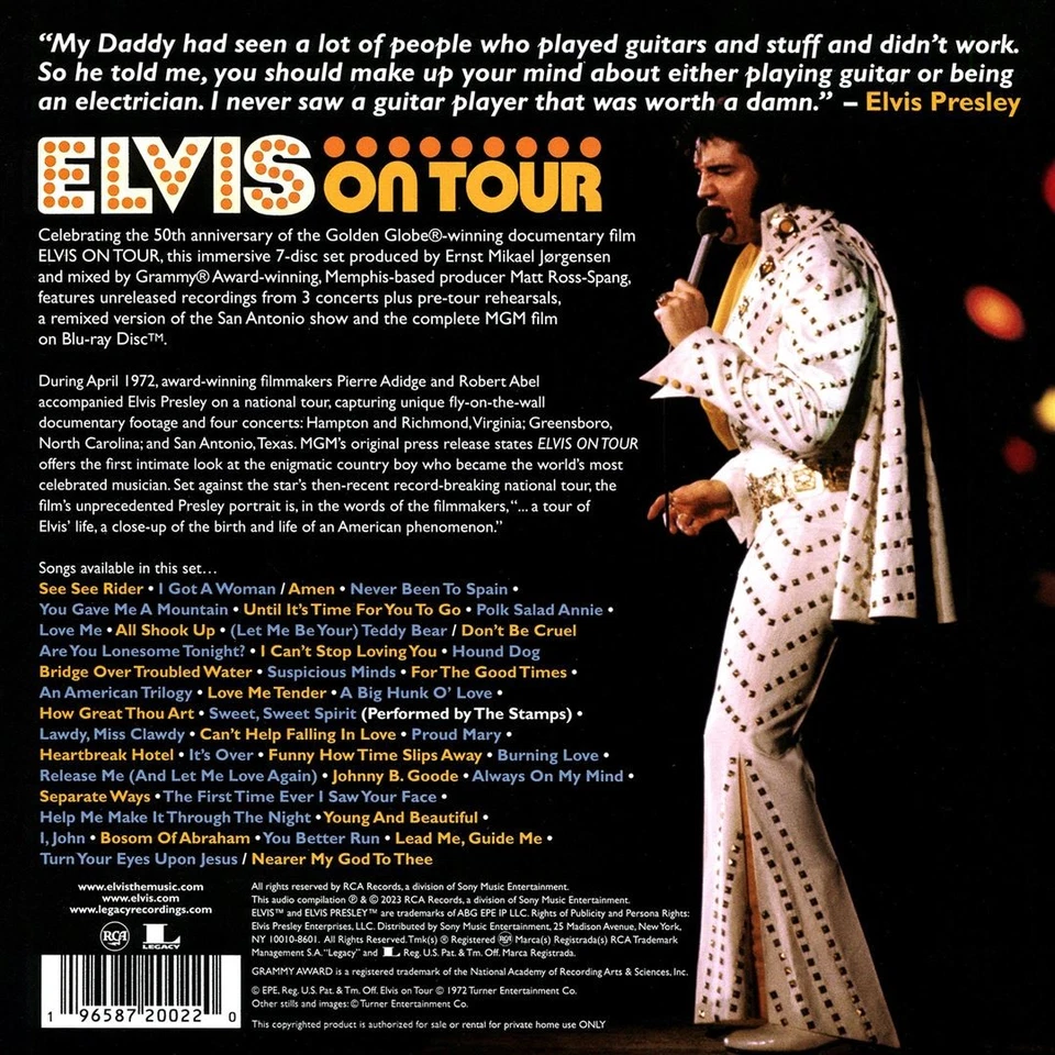 ELVIS PRESLEY ELVIS ON TOUR [6CD + BLU-RAY] NEW CD & BLU-RAY Foto 1 de 1
