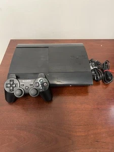 SONY PLAYSTATION 3 SUPER SLIM 500GB CONSOLE (CECH-4001C) And Controller - Picture 1 of 14