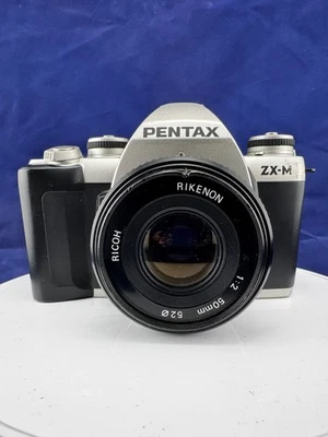 Pentax ZX-M 35mm Film Camera with Ricoh 50mm f/2 Lens – not working  - Image 1 of 3