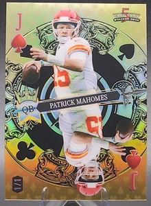 Patrick Mahomes 1/1 2024 Wild Card 5 Card Draw Gold Foil Mirror KC Chiefs SSP - Picture 1 of 2