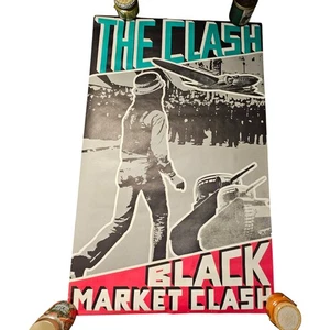 The Clash Black Market Clash Promo Poster großes Display 30x48 Vintage 1980er Rock - Bild 1 von 8