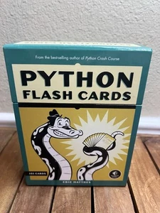 Python Flash Cards : Syntax, Concepts, and Examples by Eric Matthes (2019,... - Foto 1 di 5