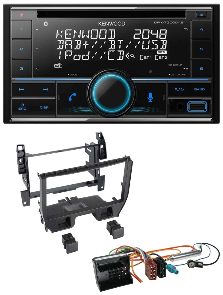 Kenwood CD 2DIN DAB USB MP3 Bluetooth Autoradio für Citroen C3 2010-2016 DS3 ab - Bild 1 von 4