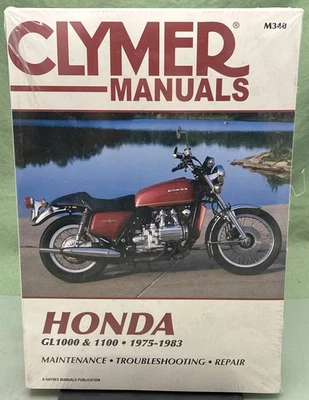 New Genuine Clymer M340 Honda GL1000 & 1100 Service Manual 1975-1983 - Image 1 of 2
