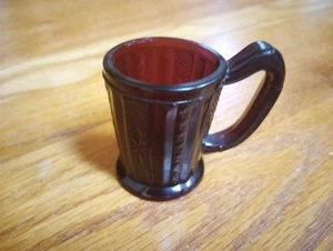 Vintage Depression Glas Amethyst Lila Tasse Becher 2" Mini - Bild 1 von 10