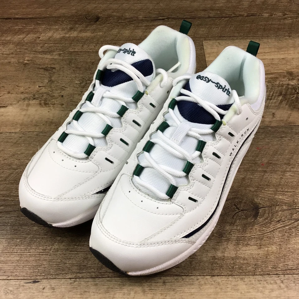 Zapatos deportivos para caminar Easy Spirit para mujer talla 6,5 de ancho de cuero blanco Foto 1 de 4