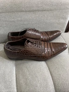 DOLCE GABBANA Crocodile genuine made in Italy UK9.5  Shoes men derby - Picture 1 of 24