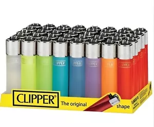 Clipper Lighter Large Reusable Translucent Lighters Refillable Genuine Lighters - Picture 1 of 8