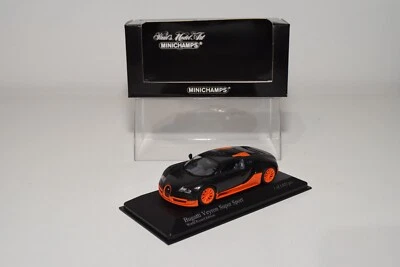 B20 1:43 MINICHAMPS 400 110840 BUGATTI VEYRON SUPER SPORT 2010 CARBON ORANGE MIB - Image 1 of 4