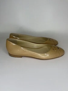 scarpe sarah selce ballerine slip on donna taglia 37 US 6 nude marrone vernice pelle Italia - Foto 1 di 14